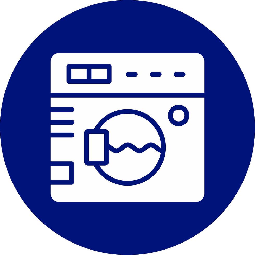 conception d'icône créative de machine à laver vecteur