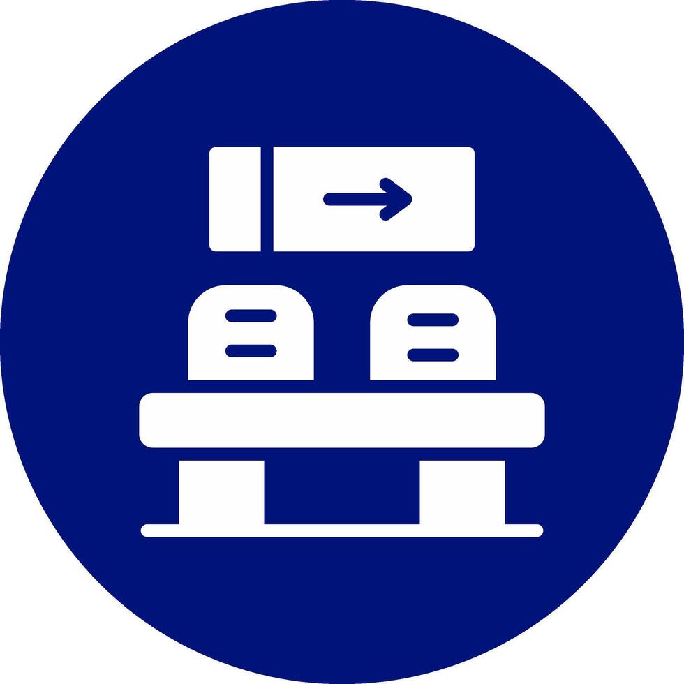 conception d'icône créative de salle d'attente vecteur