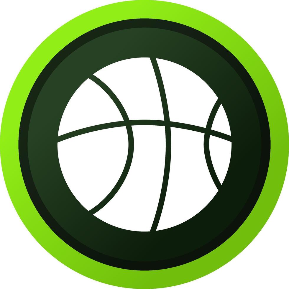 conception d'icône créative de basket-ball vecteur