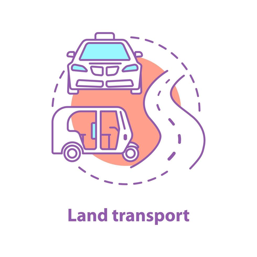 icône de concept de transport urbain vecteur