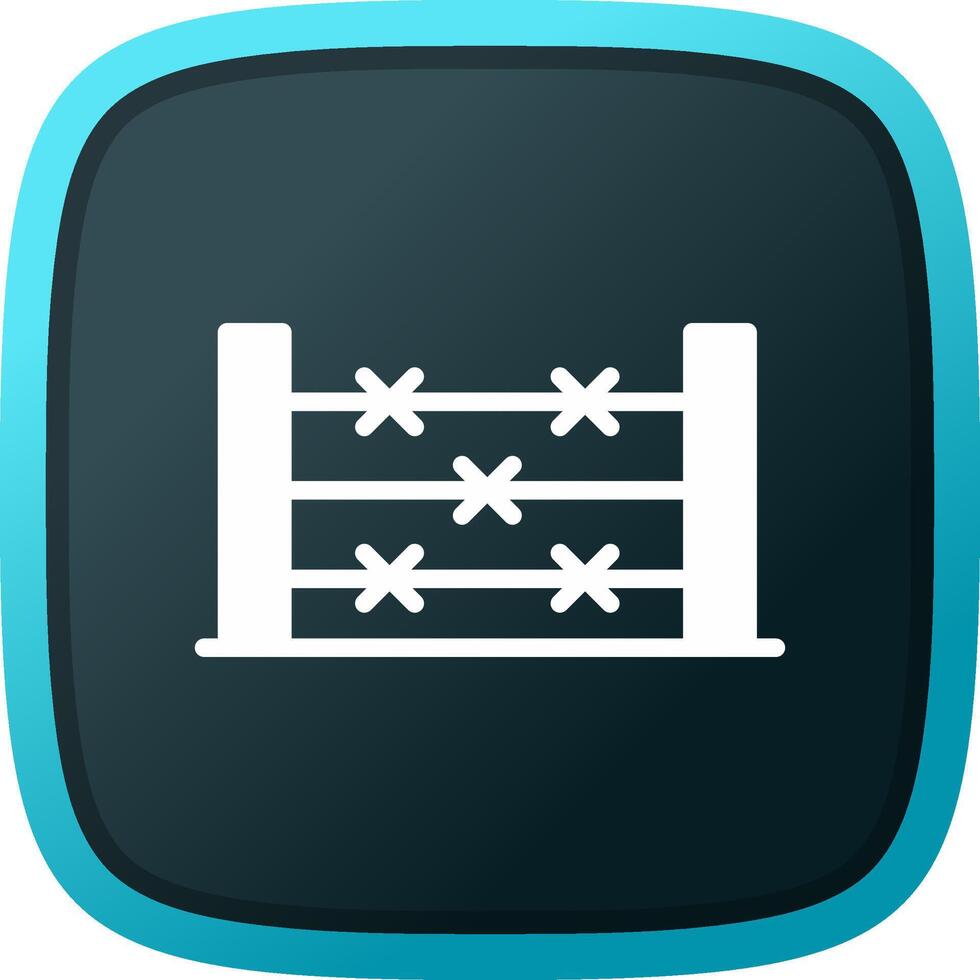 conception d'icône créative de fil de fer barbelé vecteur