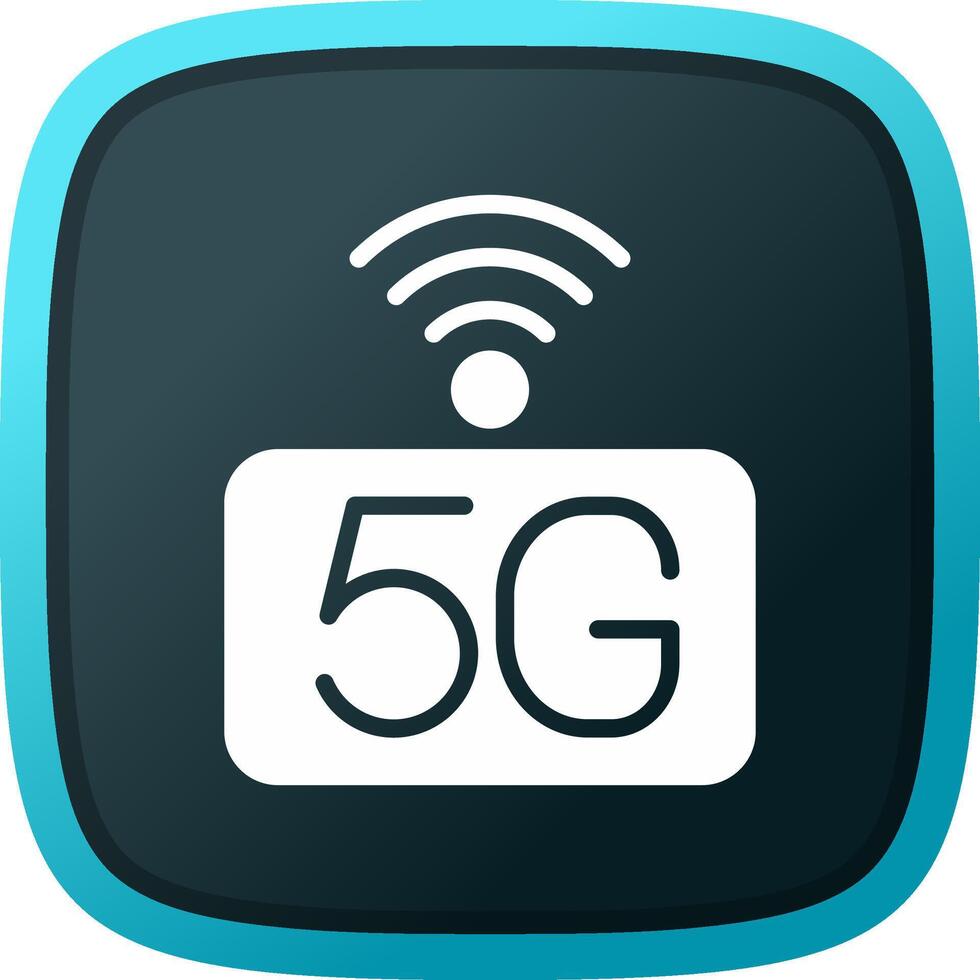 5g réseau Créatif icône conception vecteur