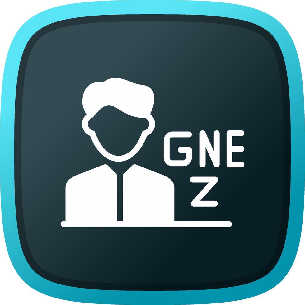 gen z Masculin Créatif icône conception vecteur