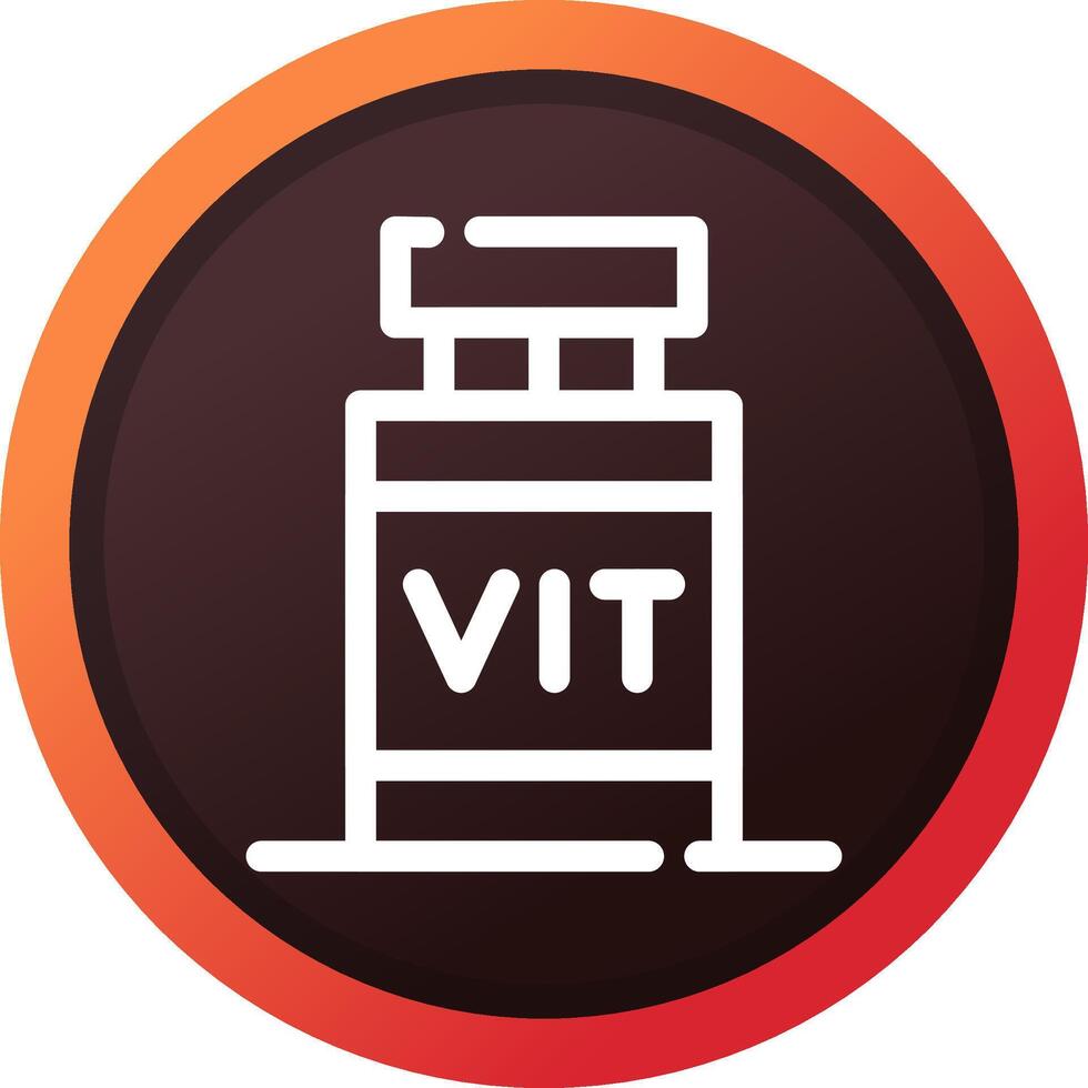 conception d'icônes créatives de vitamines vecteur