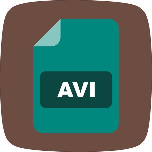Icône de vecteur AVI