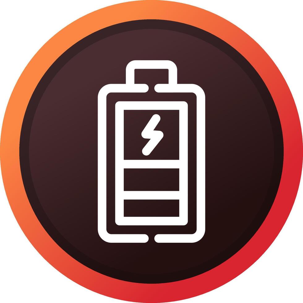 conception d'icône créative de batterie de charge vecteur