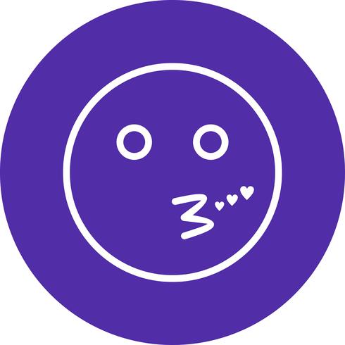 Embrasser Emoji Vector Icon