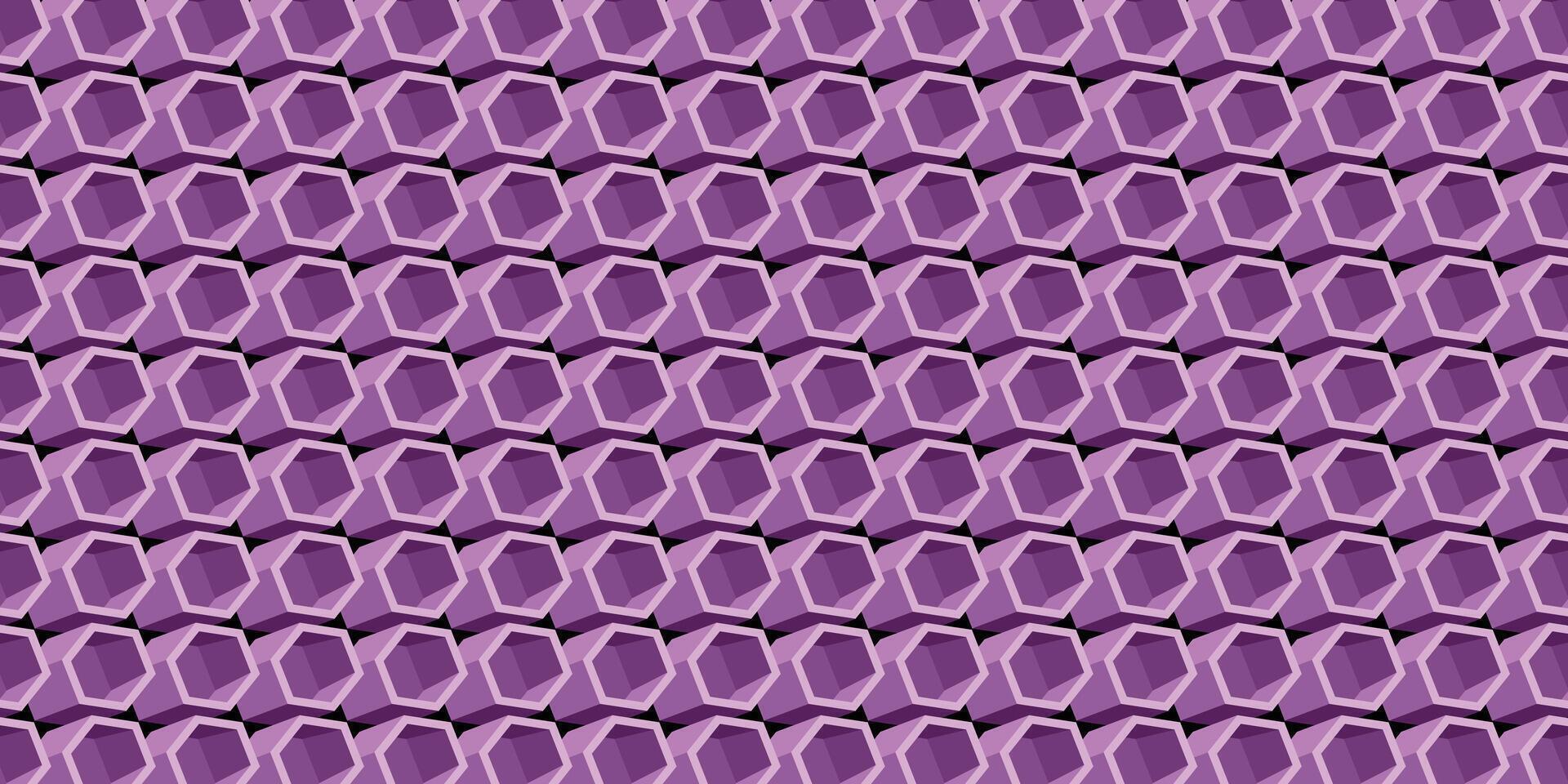 géométrique hexagonal modèle violet vecteur pour Contexte conception.