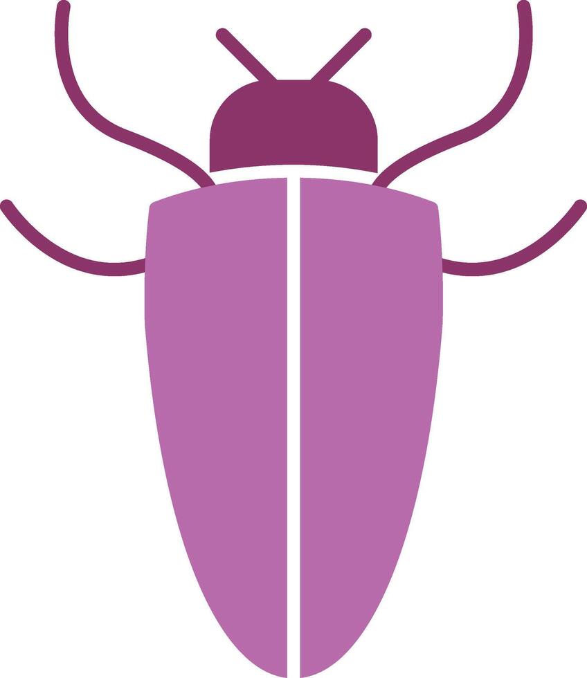 insecte glyphe deux Couleur icône vecteur