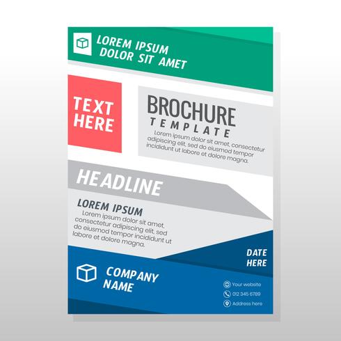 Conception de brochures commerciales vecteur