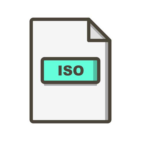 Icône de vecteur ISO