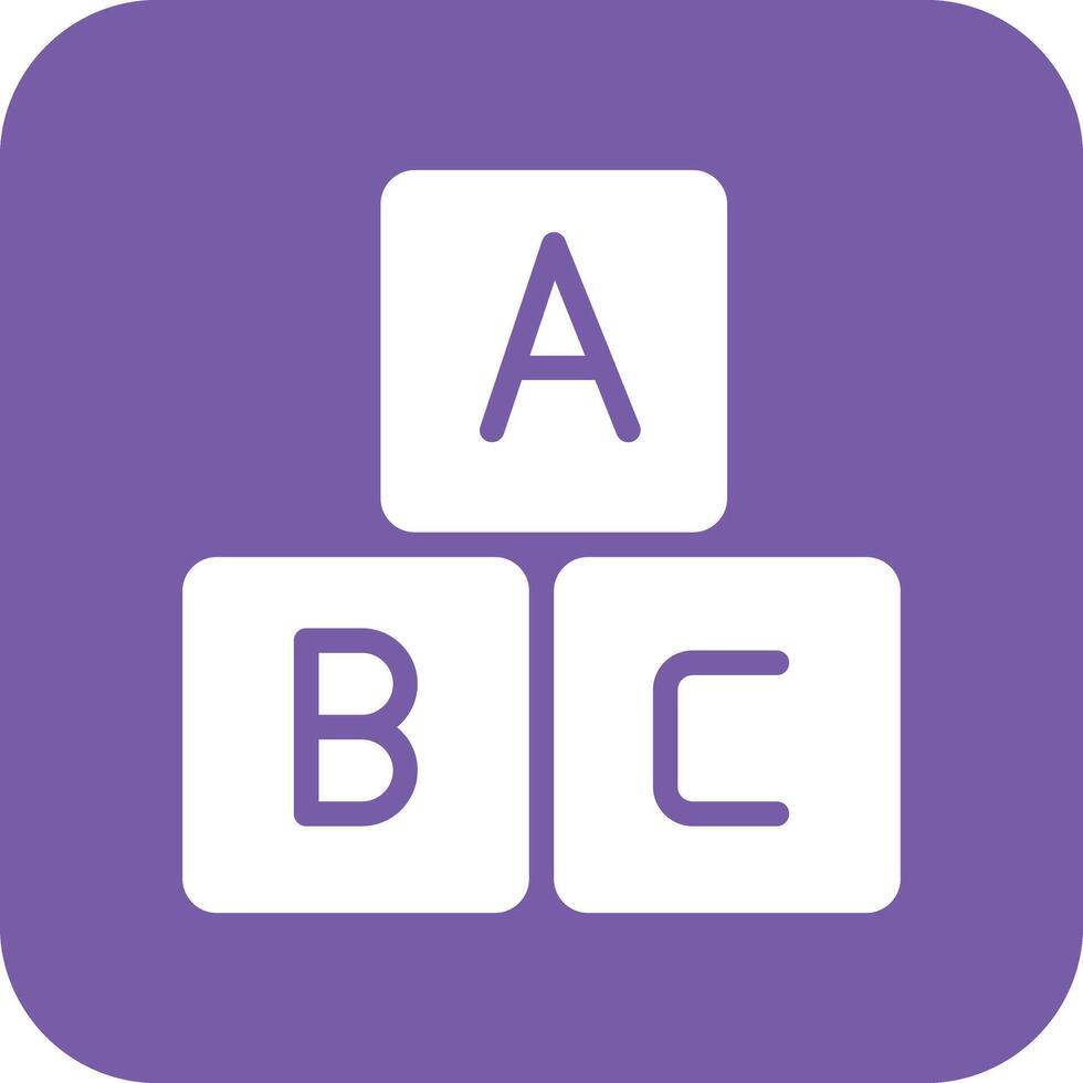 abc blocs vecteur icône