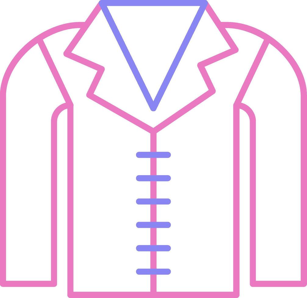 manteau linéaire deux Couleur icône vecteur