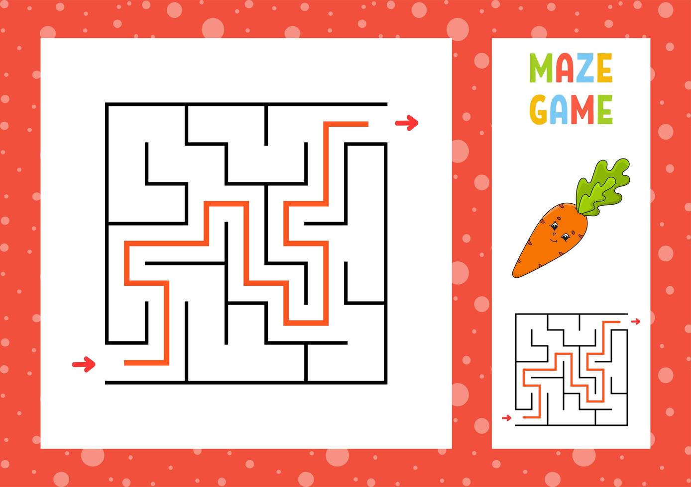 Labyrinthe. jeu pour les enfants. labyrinthe amusant. feuille de travail de développement de l'éducation. page d'activité. casse-tête pour les enfants. style de dessin animé mignon. énigme pour le préscolaire. énigme logique. illustration vectorielle de couleur. vecteur