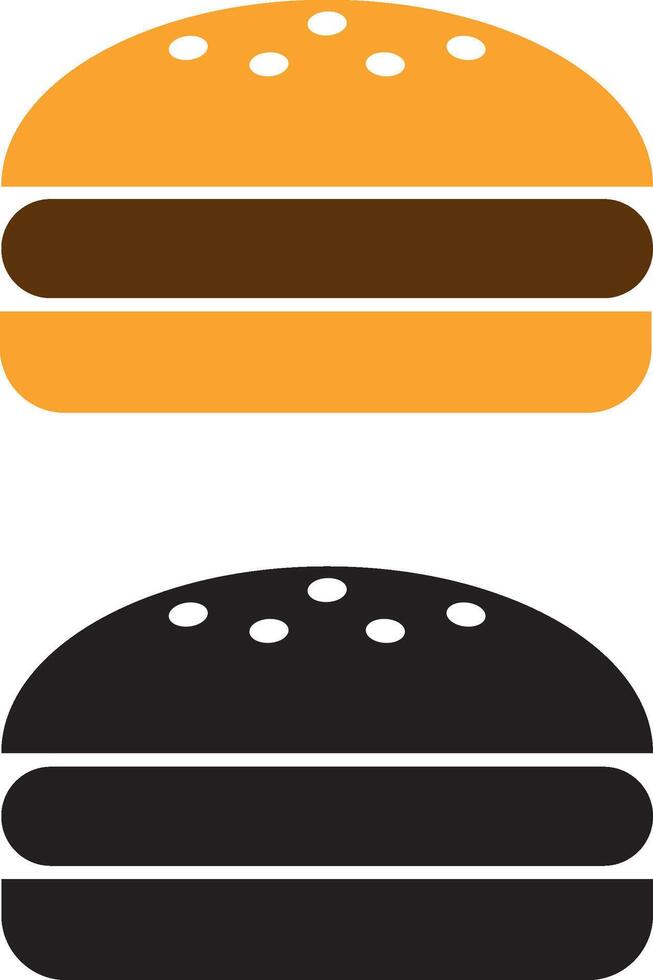 Burger icône. Burger icône vecteur. Burger signe ou symbole vecteur