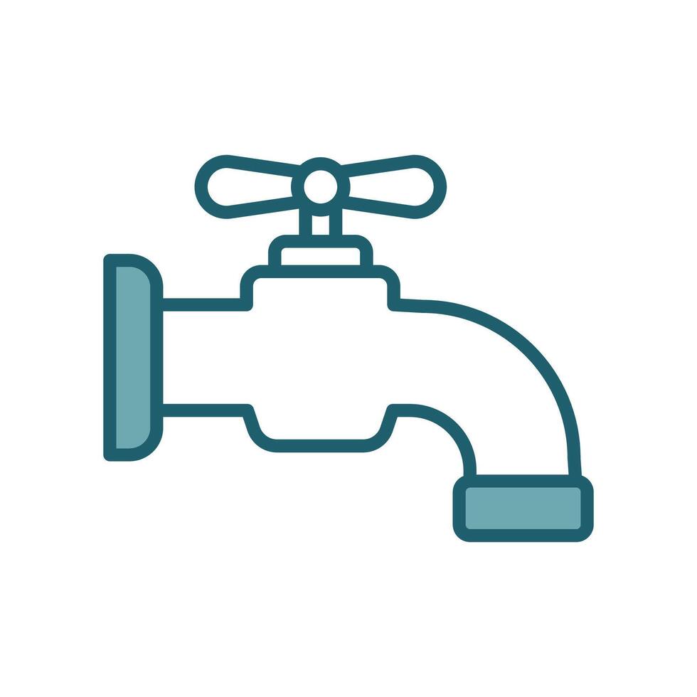 l'eau robinet icône vecteur conception modèle Facile et nettoyer