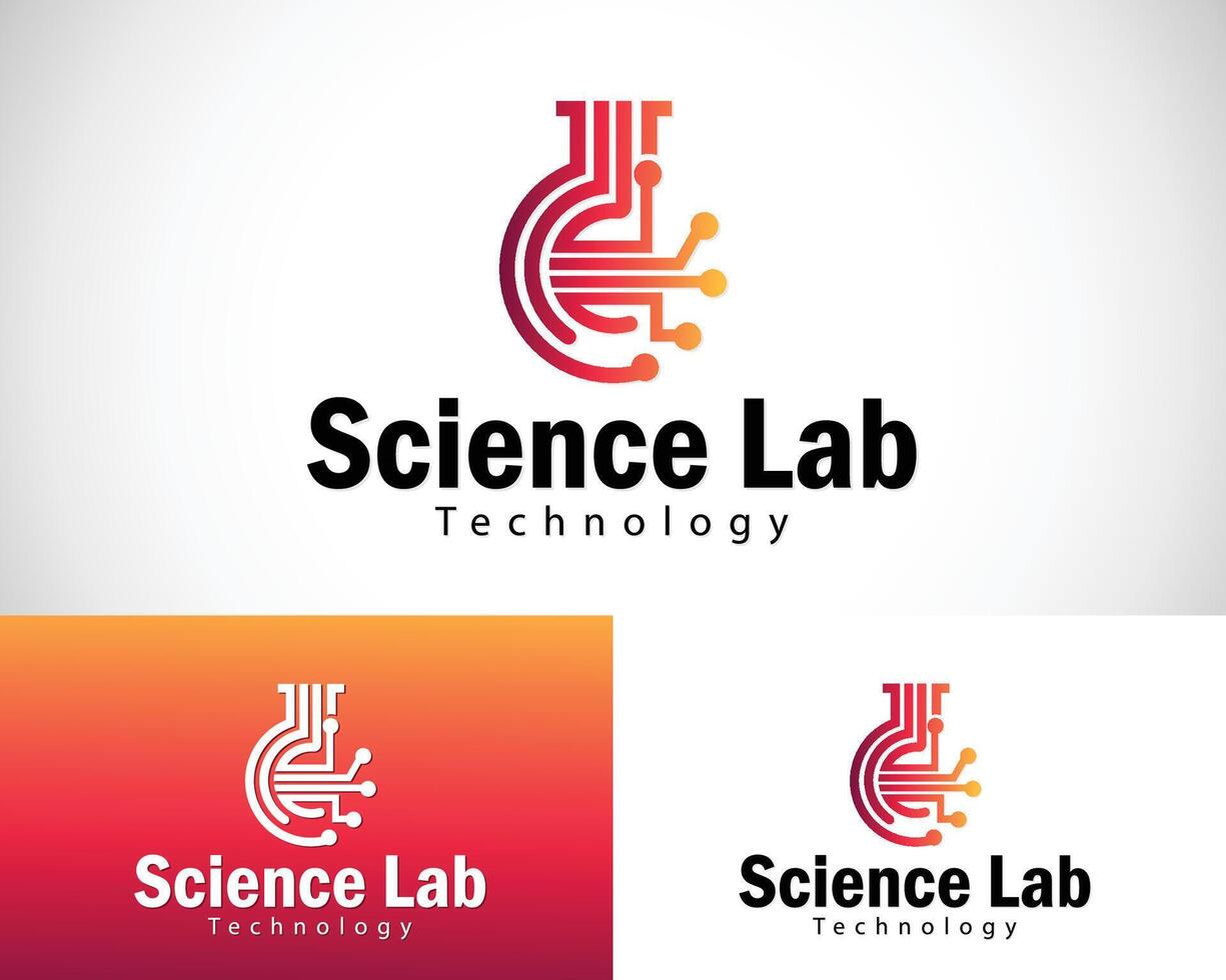 science laboratoire logo Créatif molécule la biologie La technologie conception concept vecteur