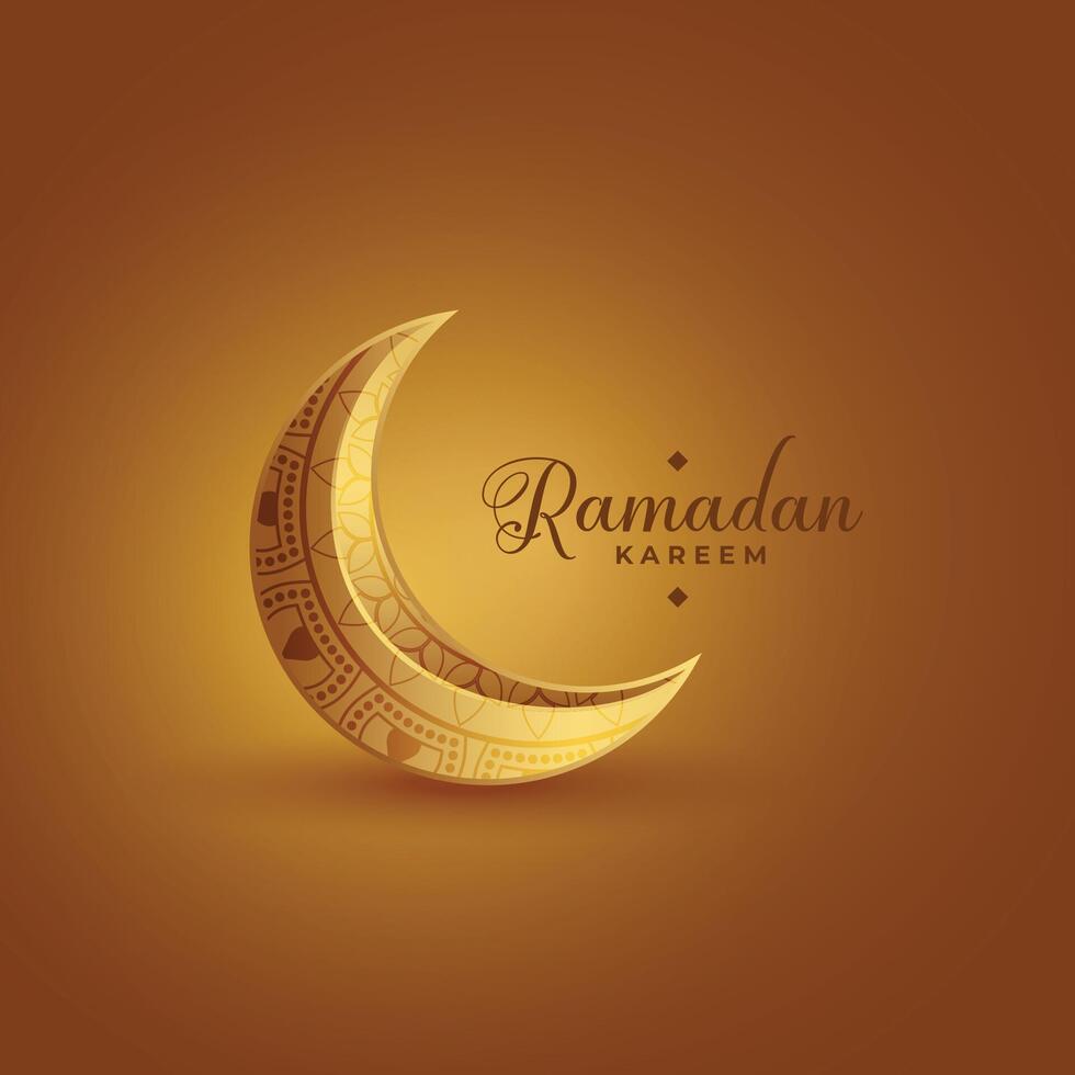 élégant Ramadan kareem islamique Festival carte conception vecteur