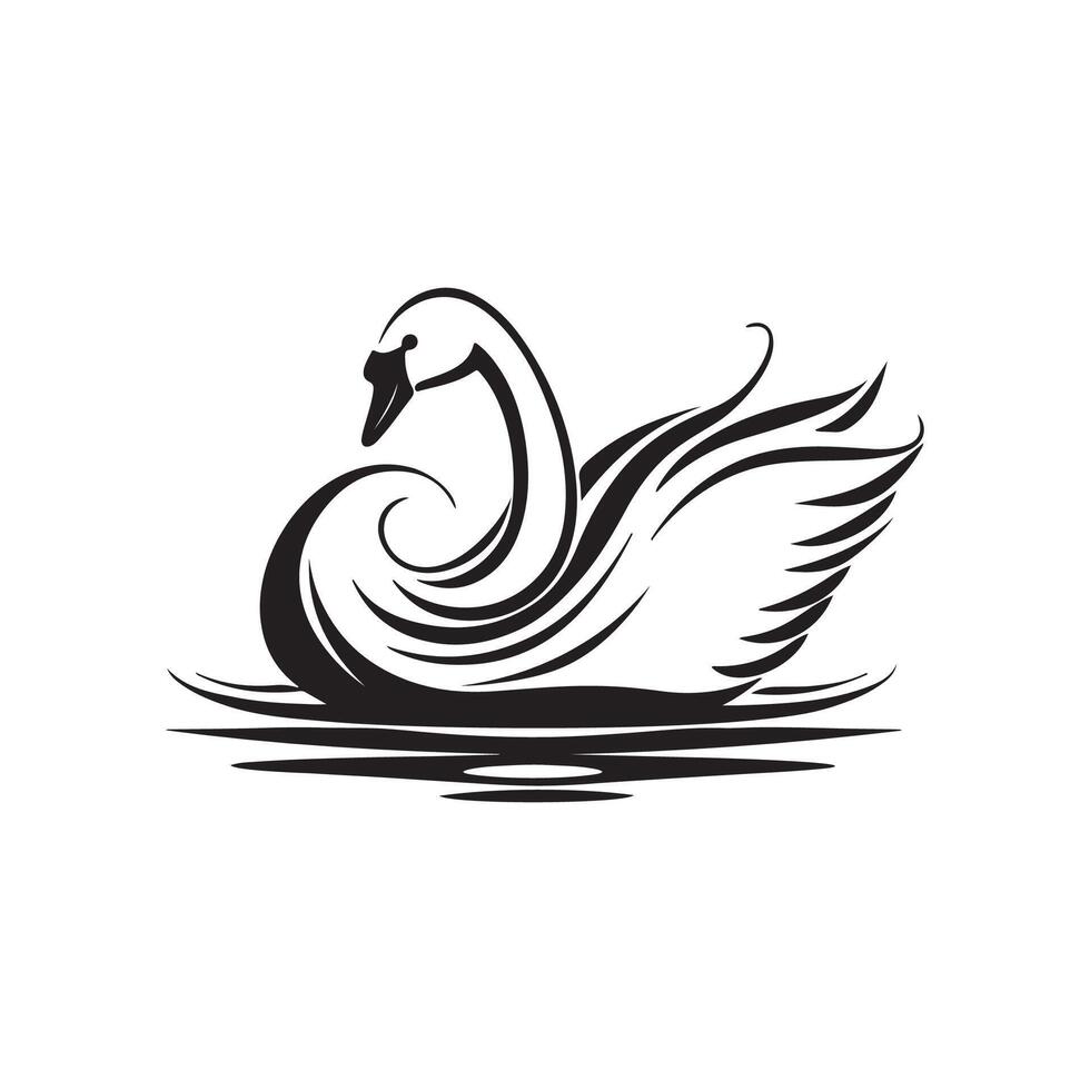 cygne vecteur art, Icônes, et graphique