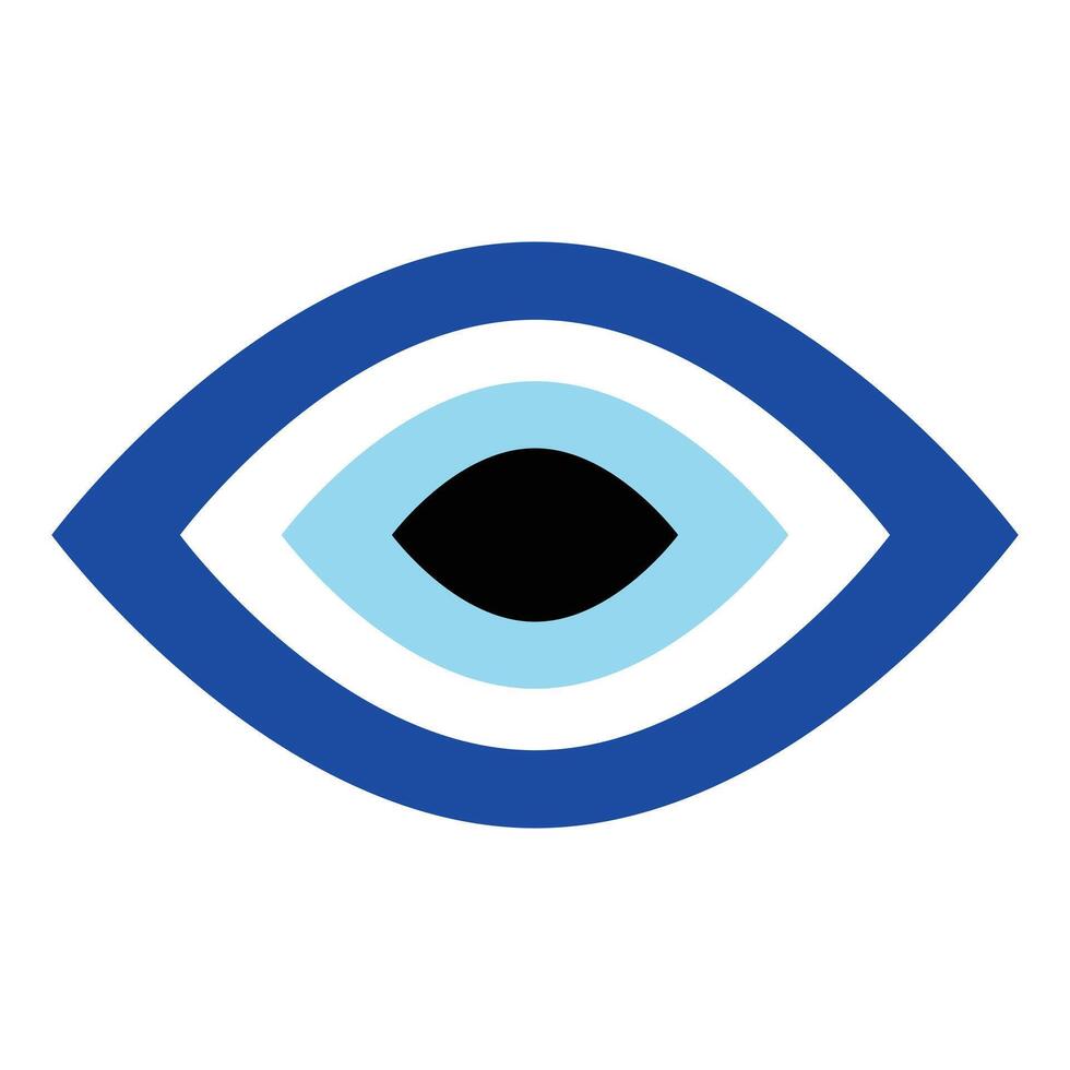 mal œil vecteur - symbole de protection - bleu turc