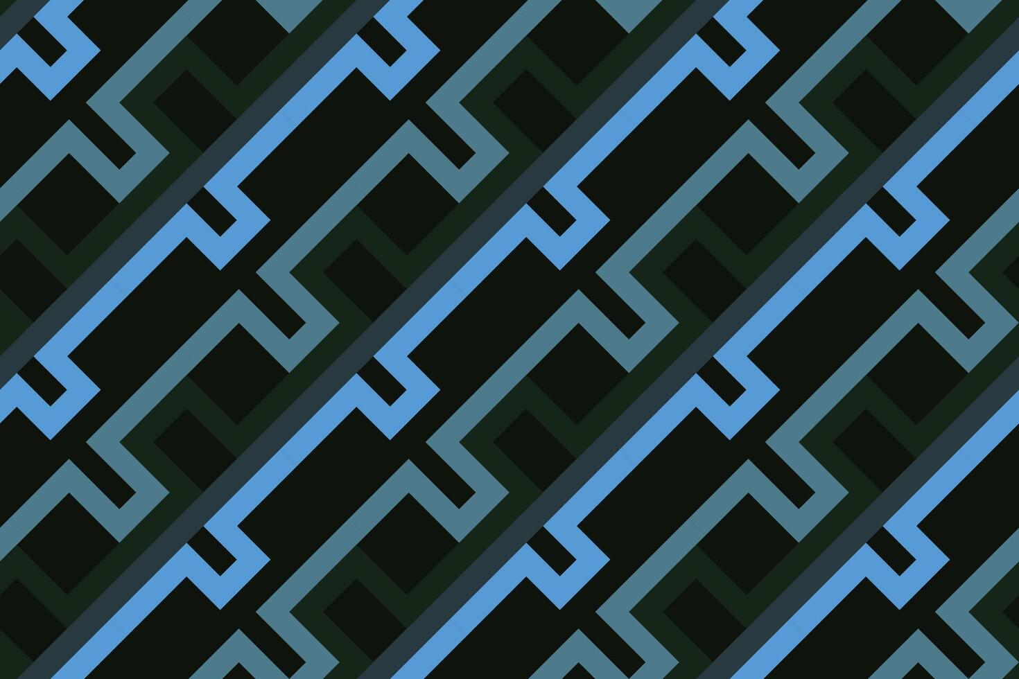 géométrique sans couture modèle Contexte avec noir et bleu Couleur vecteur
