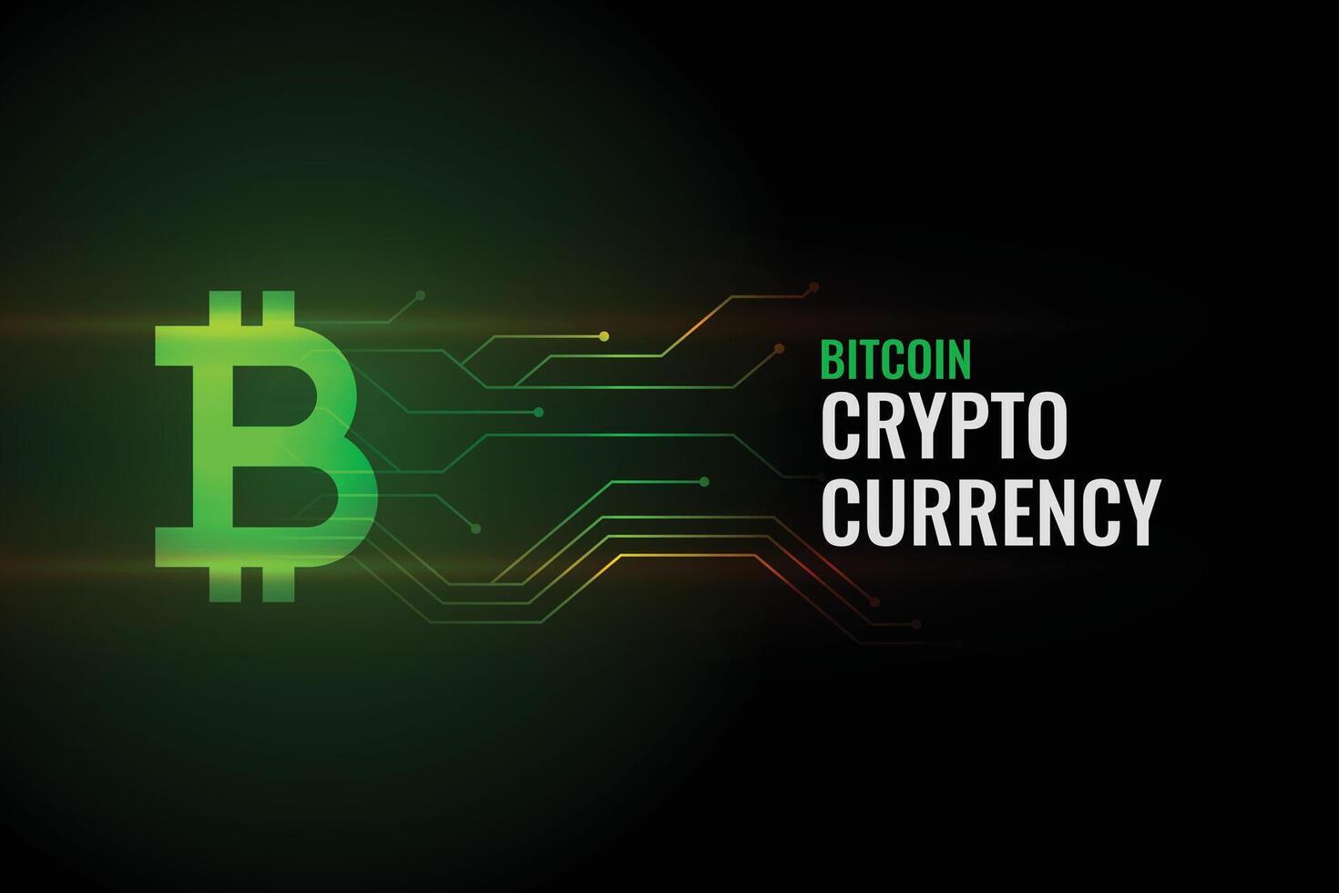 bitcoin concept Contexte avec circuit lignes vecteur