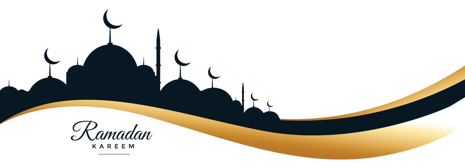 Ramadan kareem et eid Festival bannière conception vecteur