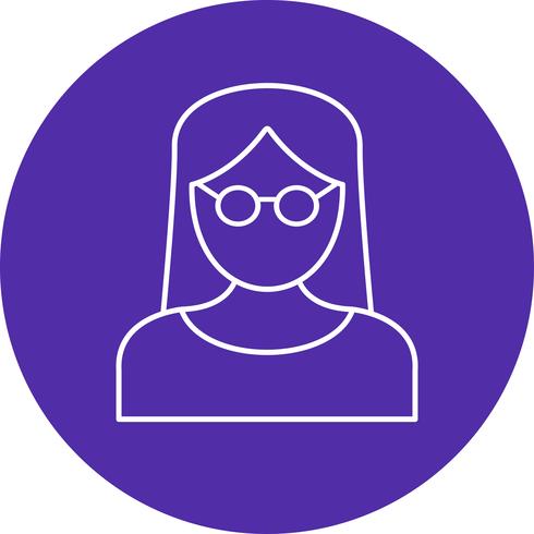 Femme scientifique Vector Icon