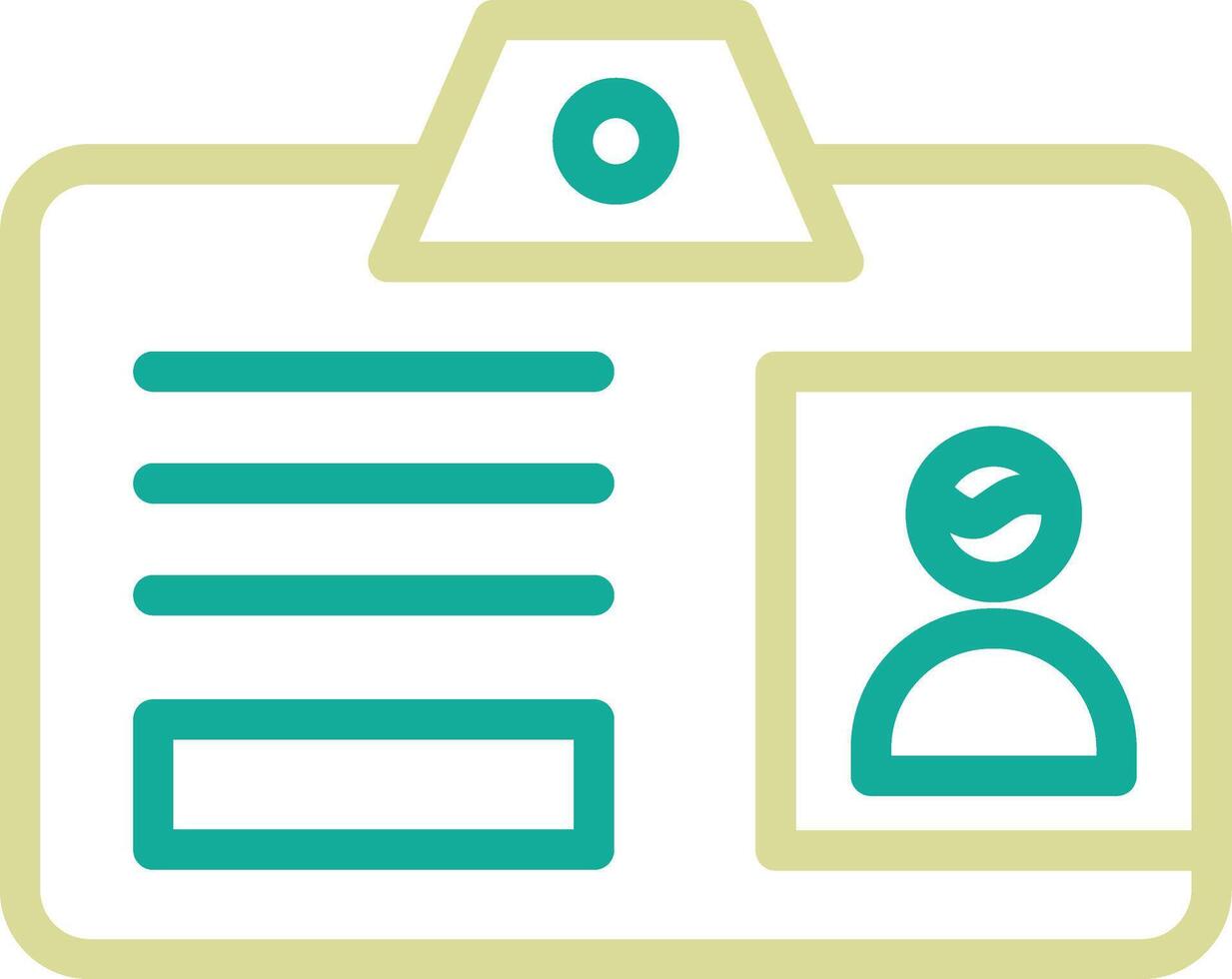 icône de vecteur de carte d'identité