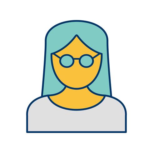 Femme scientifique Vector Icon