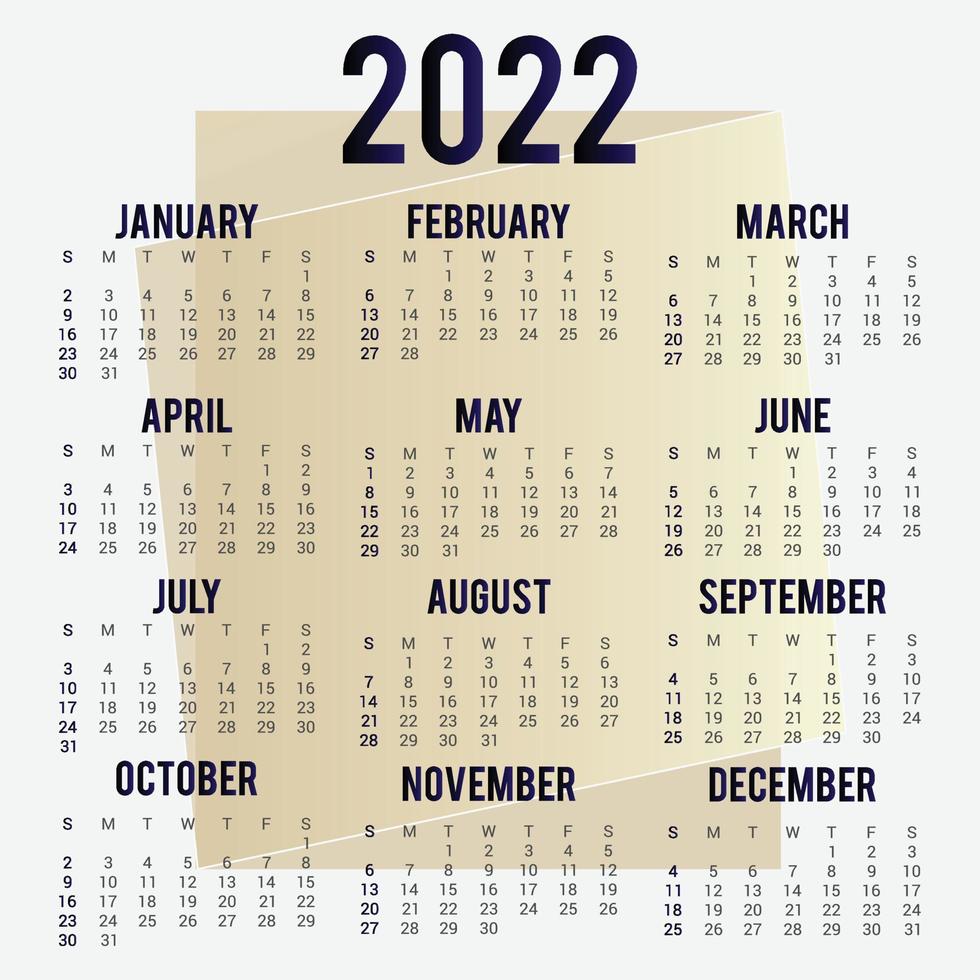 calendrier 2024 année. la semaine commence le dimanche. modèle de calendrier  anglais annuel 2024. 5081041 Art vectoriel chez Vecteezy