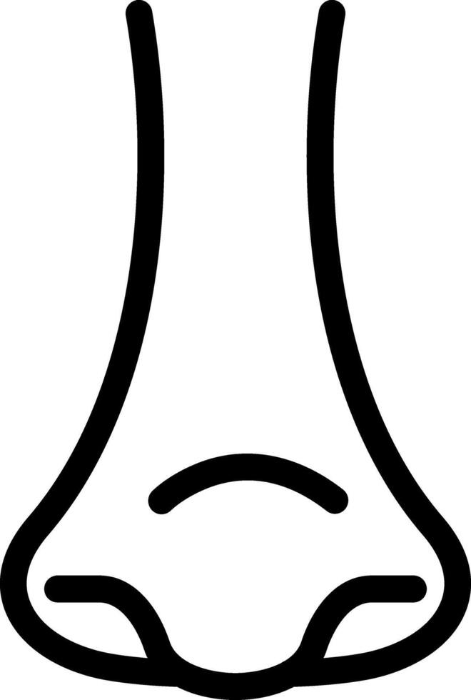 icône de cercle de glyphe de rhinologie vecteur