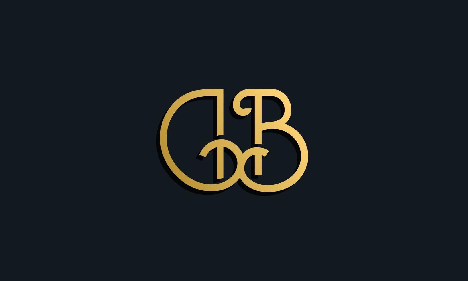 logo db de lettre initiale de mode de luxe. vecteur