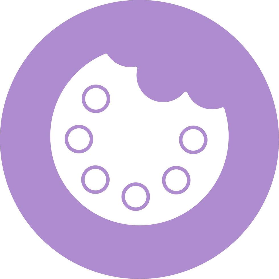 palette glyphe cercle icône vecteur