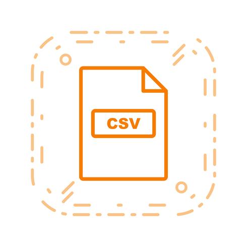 Icône de vecteur CSV