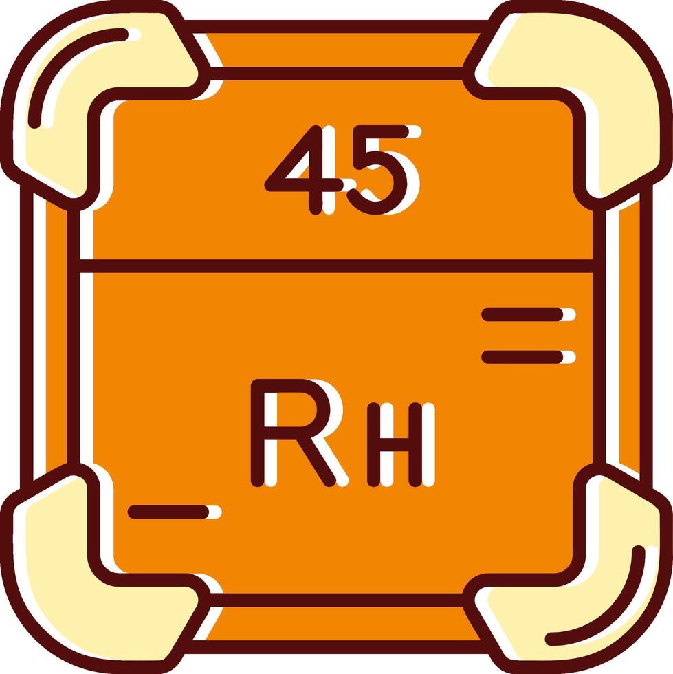 rhodium rempli glissé rétro icône vecteur