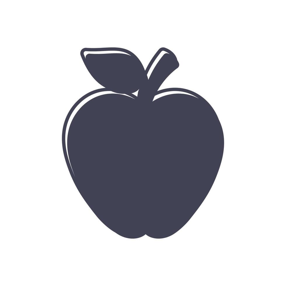 conception d'illustration vectorielle pomme vecteur