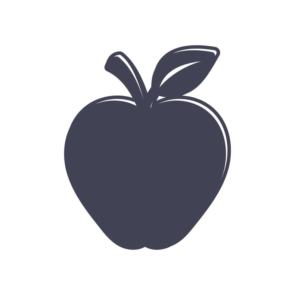 conception d'illustration vectorielle pomme vecteur