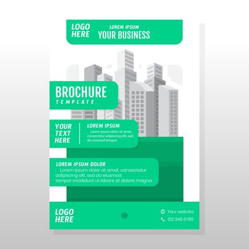 Conception de brochures commerciales vecteur