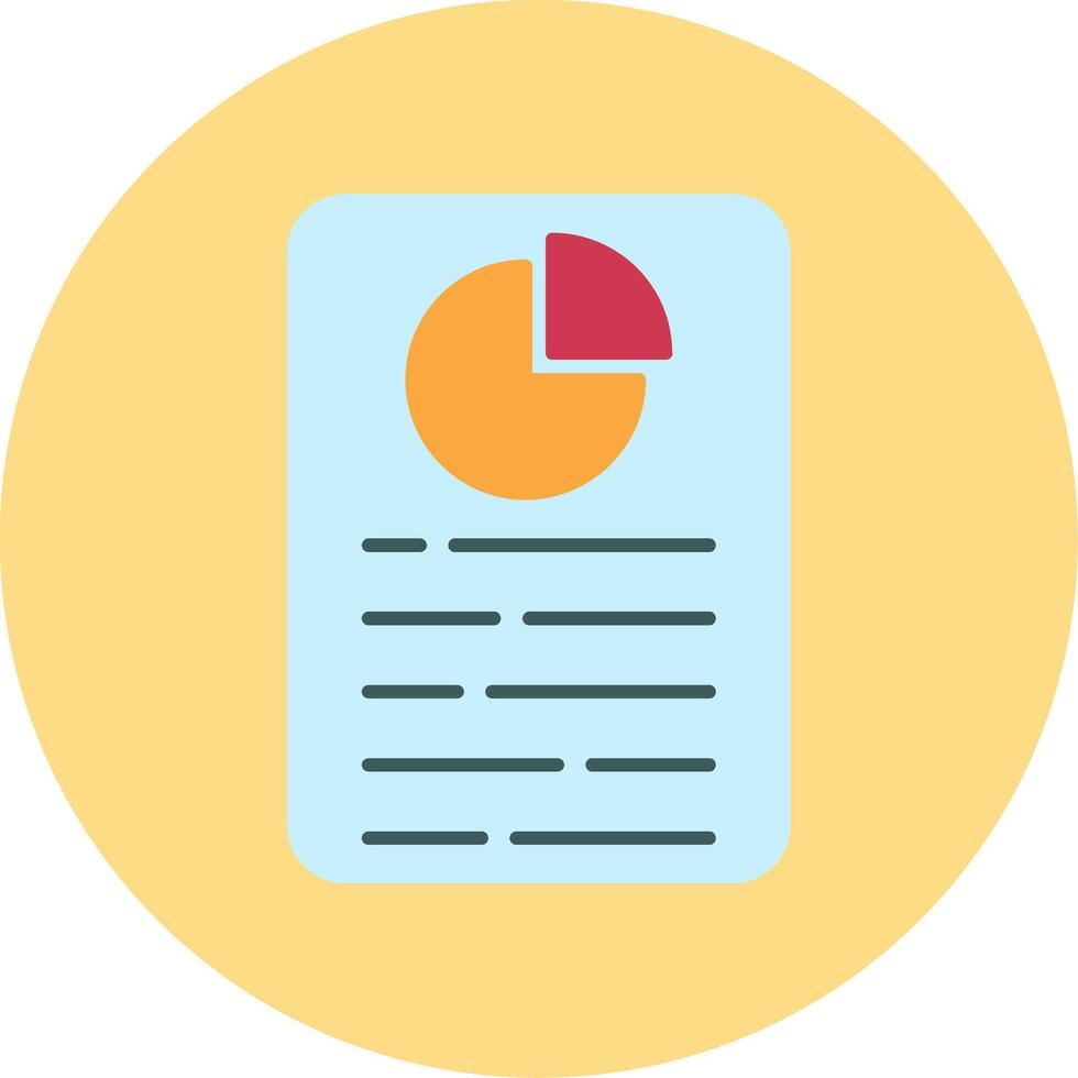 rapport plat cercle icône vecteur