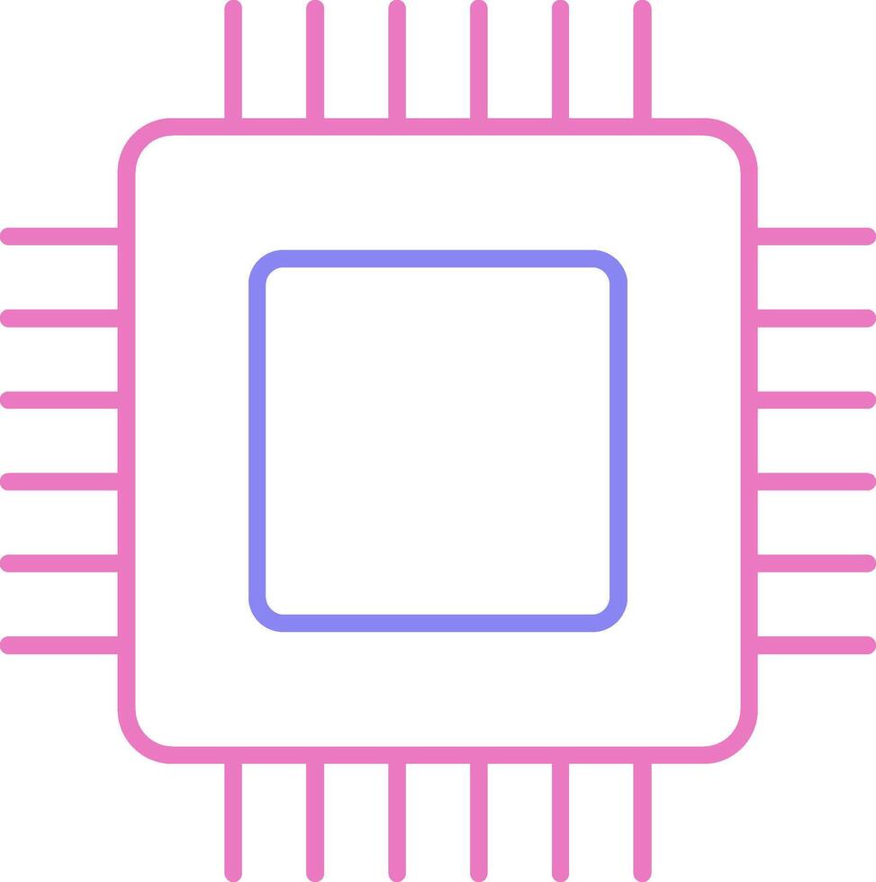 circuit planche linéaire deux Couleur icône vecteur