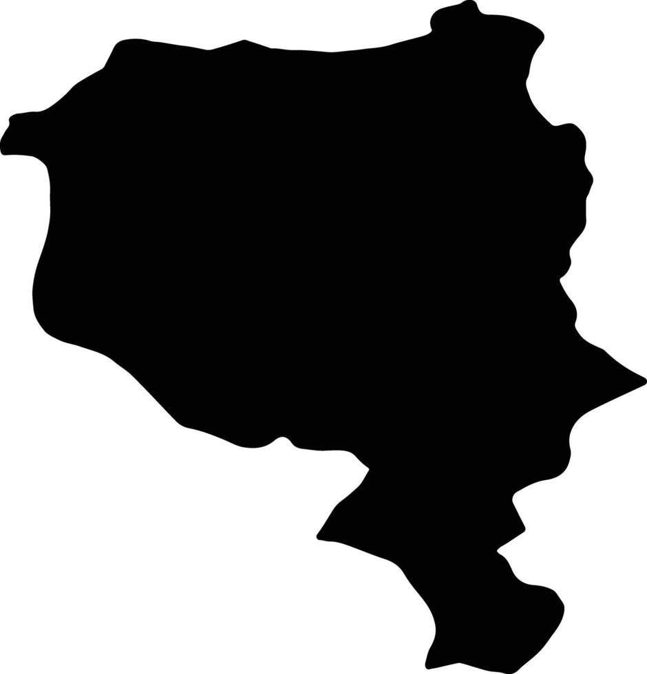 tessin Suisse silhouette carte vecteur