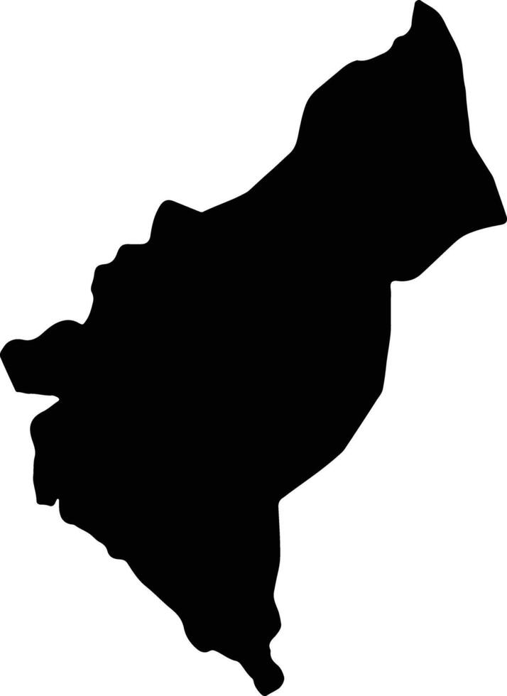 dosso Niger silhouette carte vecteur