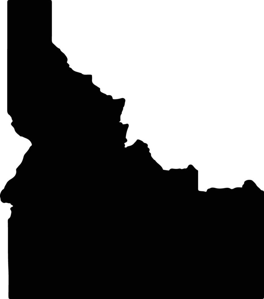 Idaho uni États de Amérique silhouette carte vecteur