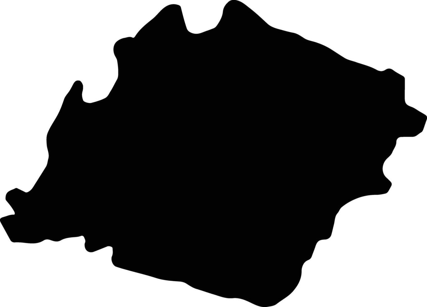 ibb Yémen silhouette carte vecteur