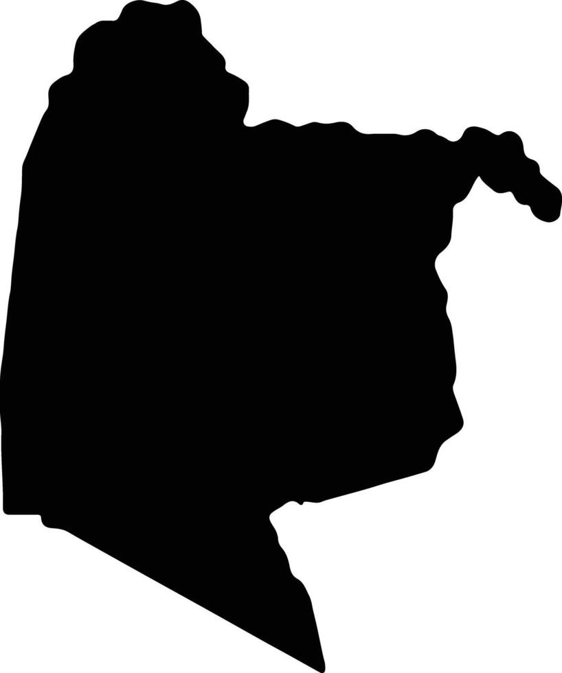 Nyanza Kenya silhouette carte vecteur