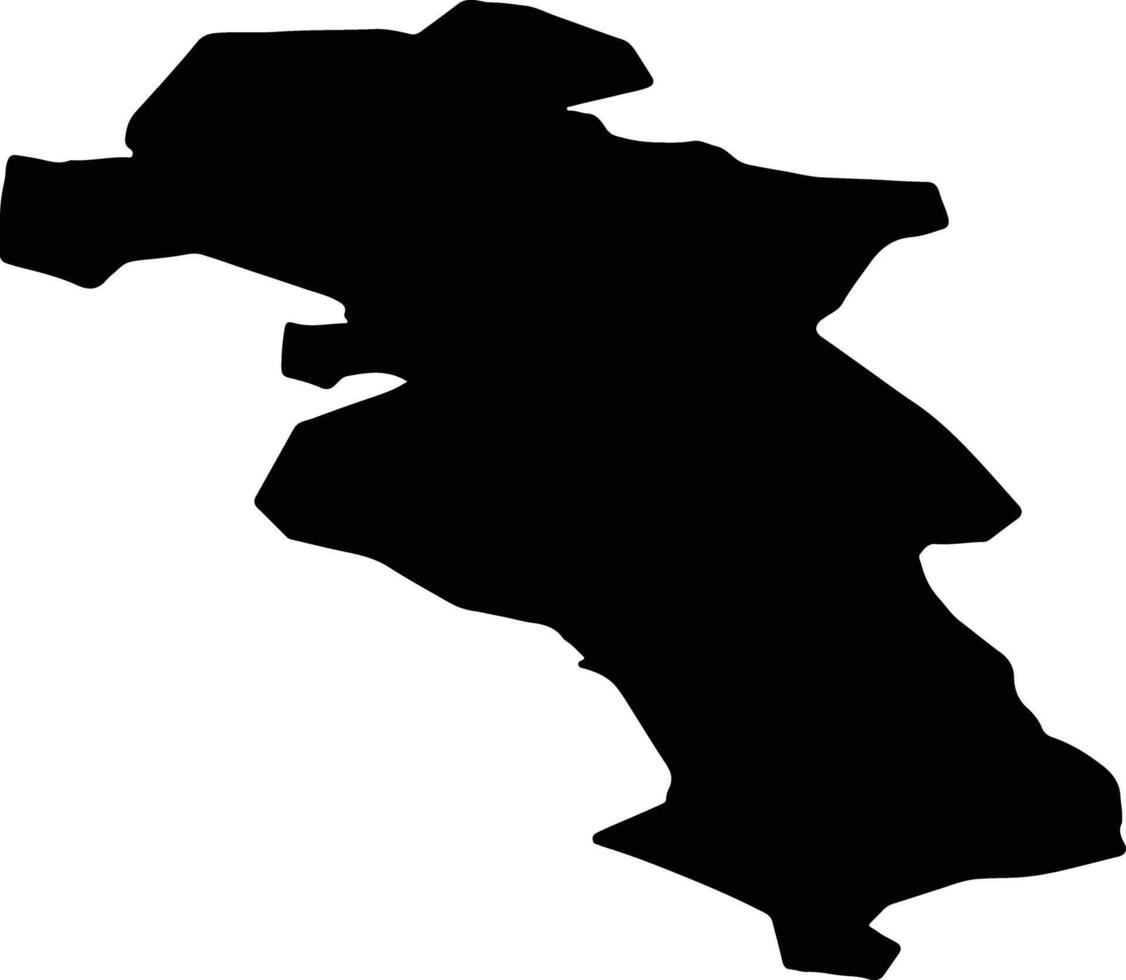 Riebinu Lettonie silhouette carte vecteur