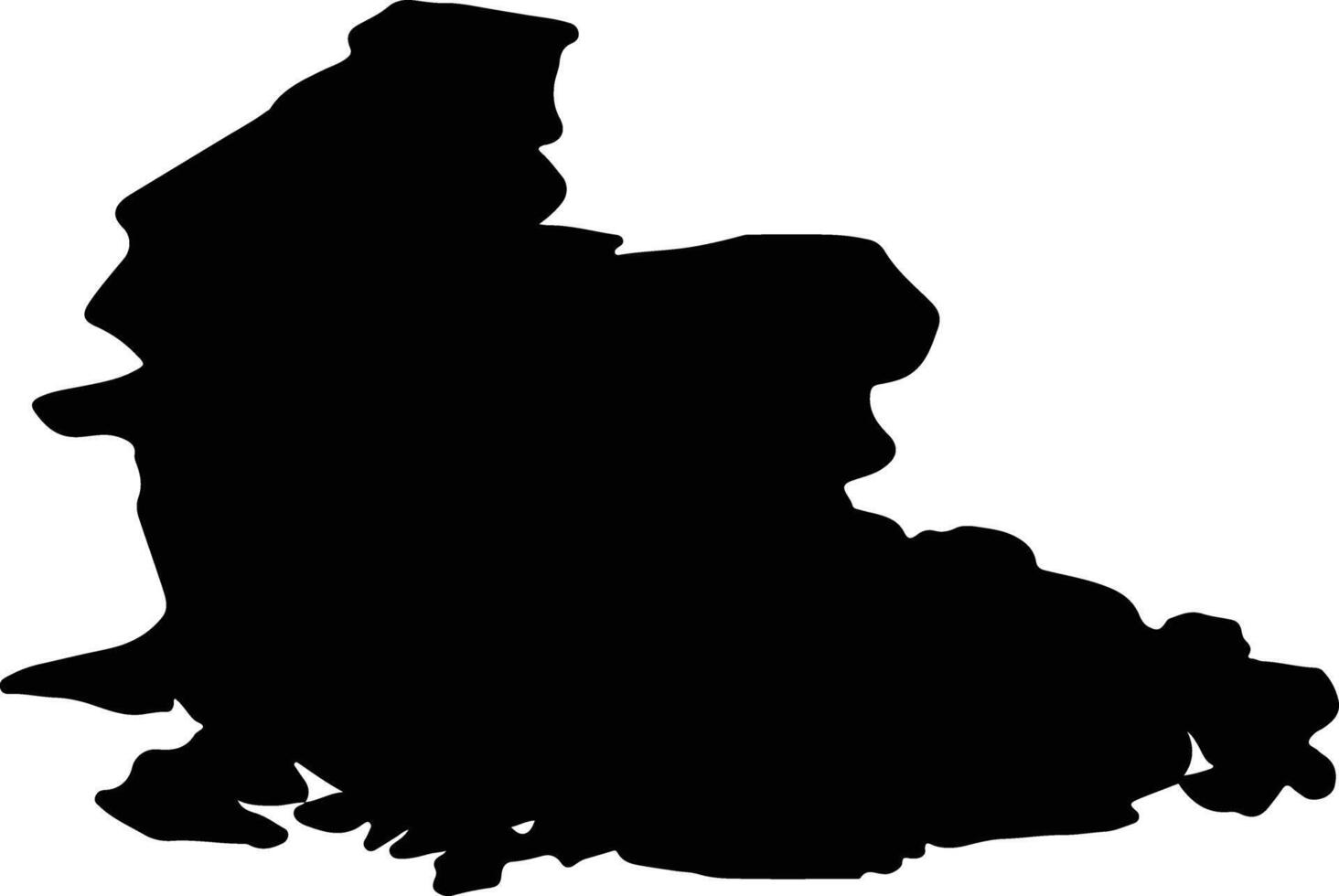 gilet-agder Norvège silhouette carte vecteur
