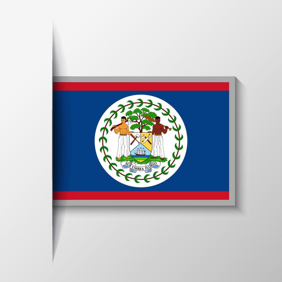 vecteur rectangulaire Belize drapeau Contexte