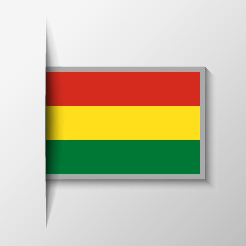 vecteur rectangulaire Bolivie drapeau Contexte